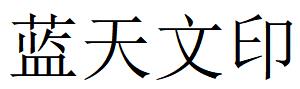 （河南）濮阳 蓝天文印